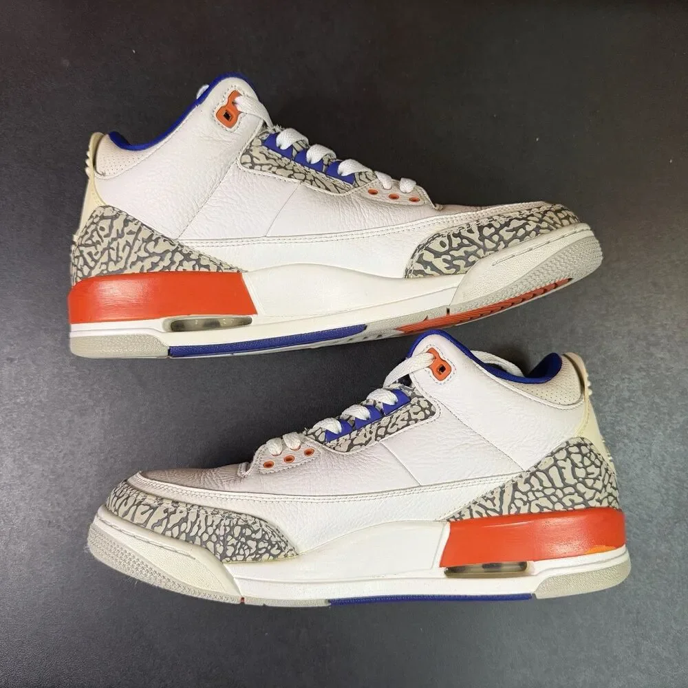 Jordan 3 Retro Knicks New York Size 10.5 Men (136064-148) No Box Used Condition